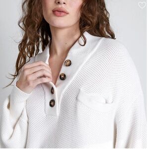 Lunya Cozy Cotton Silk Pocket Henley